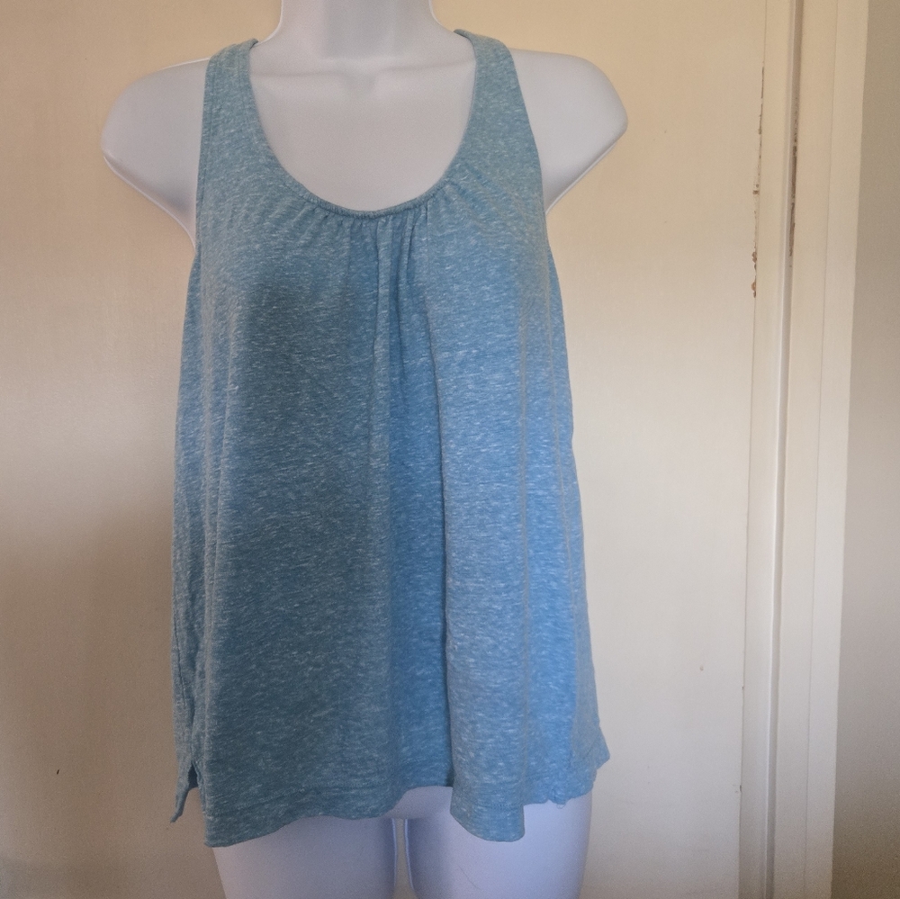 American Eagle Outfitters Women's Baby Blue Tank Top- size Large